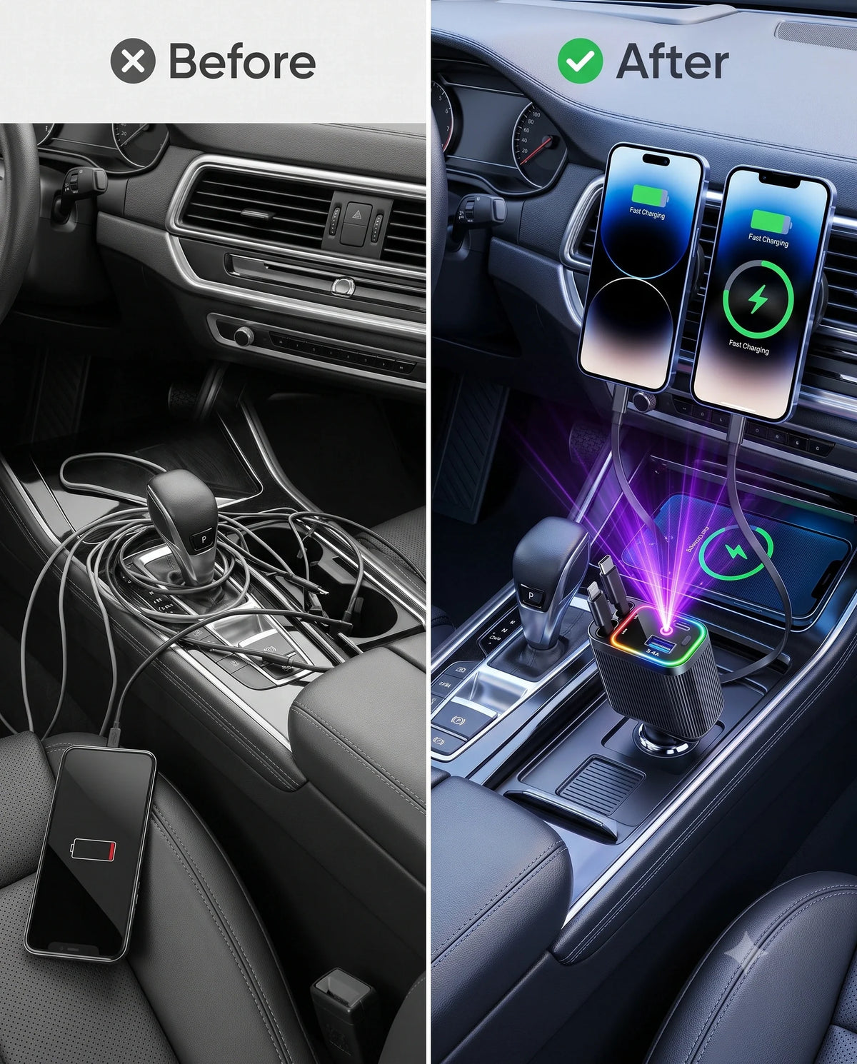 CarChargePro™ – 4-in-1 - 120W Fast Charging
